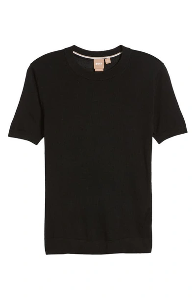 Shop Hugo Boss Falyssiasi Wool T-shirt In Black