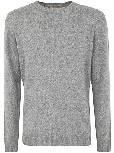 Shop Nuur Long Sleeves Crew Neck Sweater In Grey