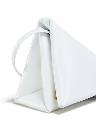Shop Marni Prisma Triangle Bag In Lily White