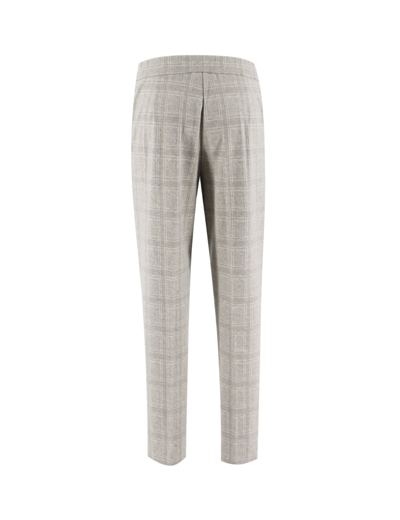 Shop Le Tricot Perugia Trousers In Grey/beige