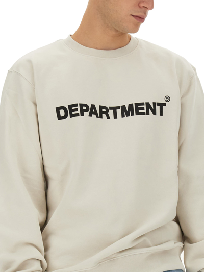 Shop Department Five Sweatshirt With Logo In Bianco