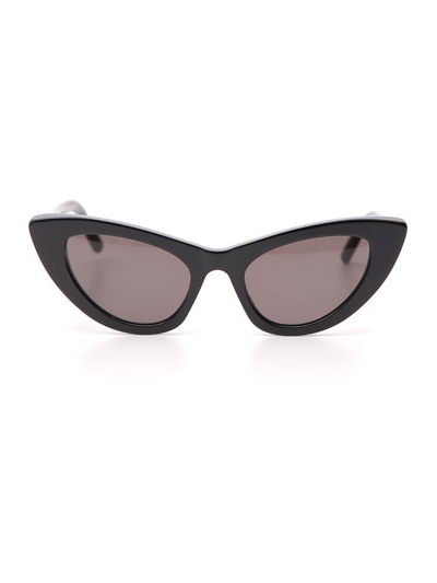 Saint Laurent Black New Wave Lily Cat Eye Sunglasses In Black