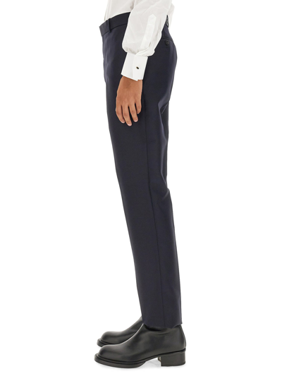 Shop Alexander Mcqueen Tailored Pants In Blu