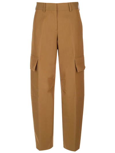 Shop Palm Angels Wide Eg Cargo Pants In Brown