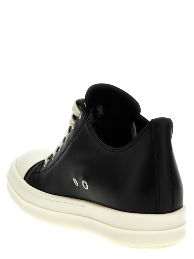 Shop Rick Owens Low Sneaks Sneakers In White/black