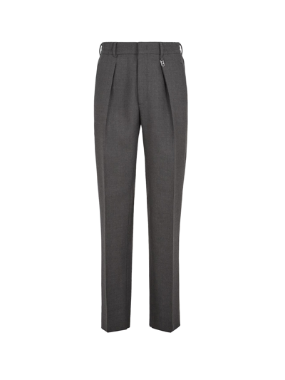 Shop Fendi Trouser In Grey