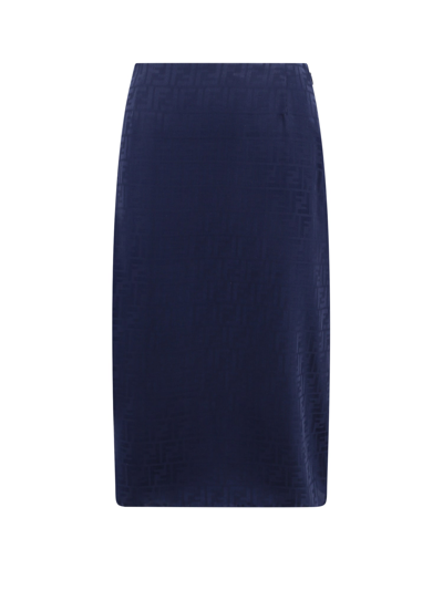 Shop Fendi Skirt In Blue