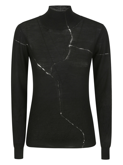 Shop Stefano Mortari High Neck Sweater With Transparency In 006