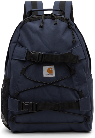 Shop Carhartt Navy Kickflip Backpack In 1 Blue