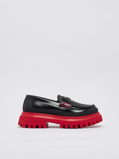 Shop Dolce & Gabbana Shoes Loafers In Nero