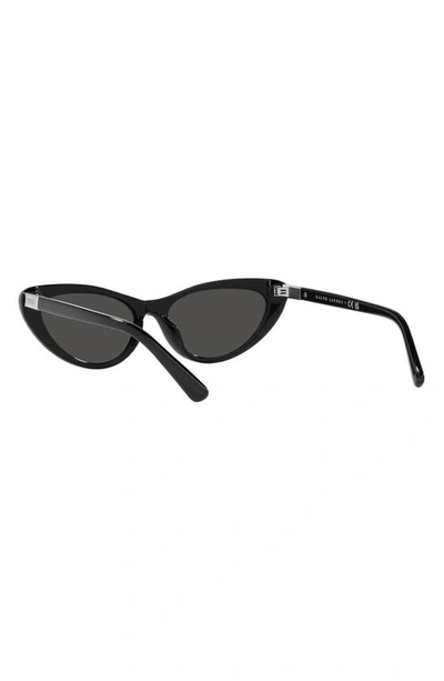 Shop Polo Ralph Lauren 54mm Cat Eye Sunglasses In Shiny Black