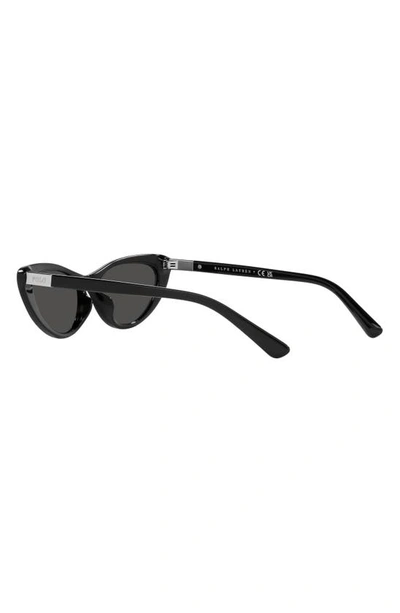 Shop Polo Ralph Lauren 54mm Cat Eye Sunglasses In Shiny Black