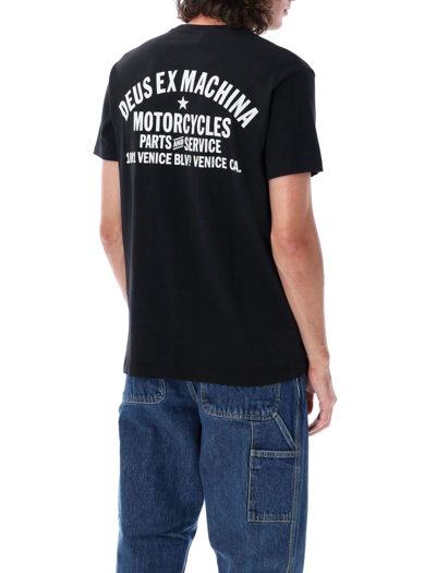 Shop Deus Ex Machina Venice Address T-shirt In Black