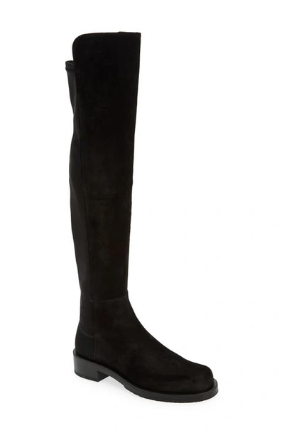 Shop Stuart Weitzman 5050 Bold Boot In Black Sport Suede