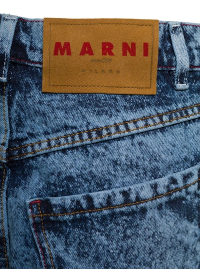 Shop Marni Trousers In Blu