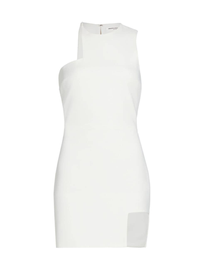 Shop Amanda Uprichard Women's Briggs Asymmetric Minidress In Ivory