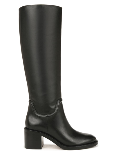 Shop Vince Women's Fabian 65mm Leather Knee-high Boots In Black