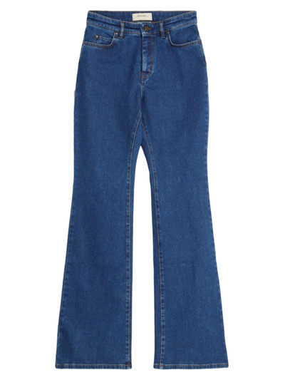 Shop Weekend Max Mara Women's Baggy Flared Jeans In Navy