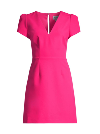 Shop Milly Women's Atalie Short-sleeve Minidress In  Pink