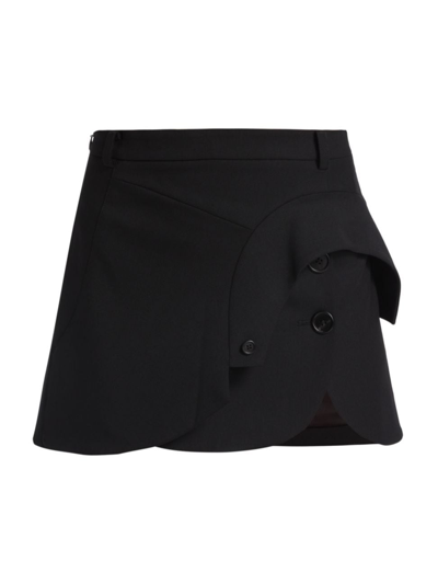 Shop Monse Women's Gabardine Jacket Miniskirt In Black