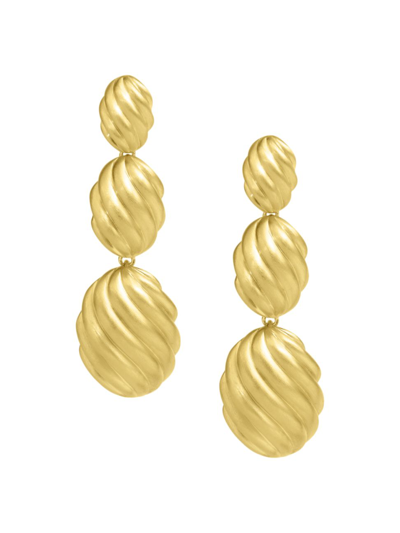 Shop Dean Davidson Women's Forme 22k Gold-plated Statement Drop Earrings