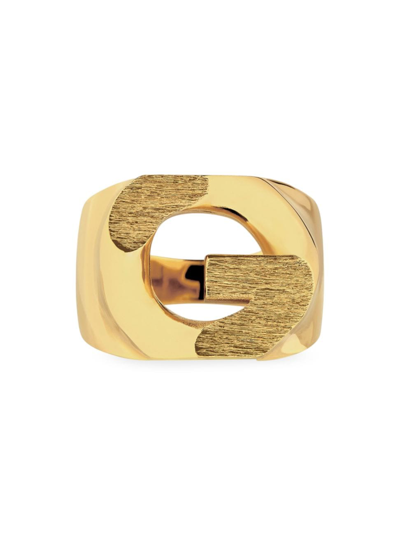 Shop Givenchy Women's G Chain Ring In Metal In Golden Yellow