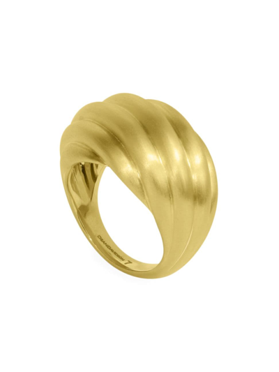 Shop Dean Davidson Women's Forme Brushed 22k Yellow Gold Statement Ring