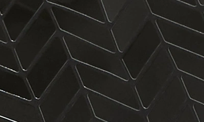 Patrizia Luca Chevron Convertible Clutch In Shiny Black