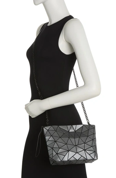 Shop Patrizia Luca Slanted Square Convertible Clutch In Matte Charcoal