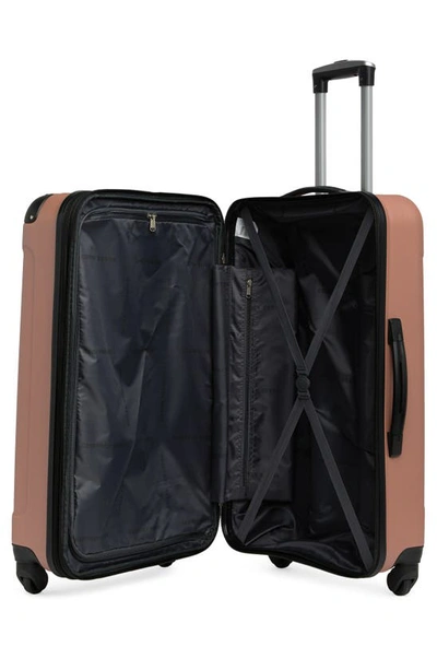 Shop Geoffrey Beene Colorado Four-piece Luggage Set In Blush