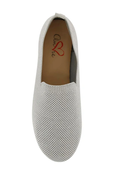 Shop Mia Amore Marleene Knit Loafer In Gray