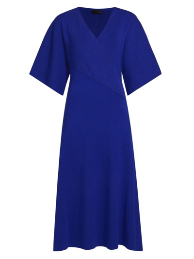 Shop Elie Tahari Women's Everly Knit Midi-dress In Sapphire