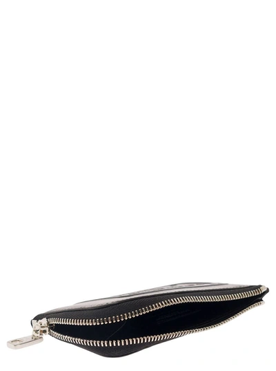 Shop Dolce & Gabbana Black Card-holder With Tonal Logo Plaque In Smooth Leather Man