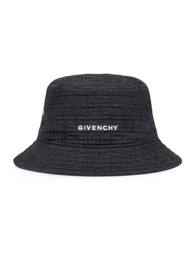 Shop Givenchy Men's Bucket Hat In 4g Denim In Grey