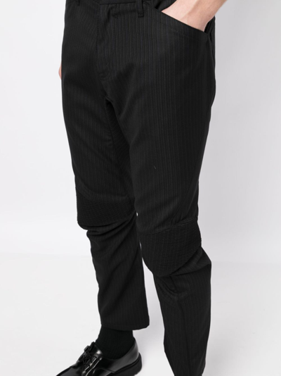 Junya Watanabe Wool Cropped Trousers In Black