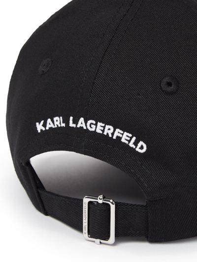Shop Karl Lagerfeld K/ikonik 2.0 Choupette Cap In Black