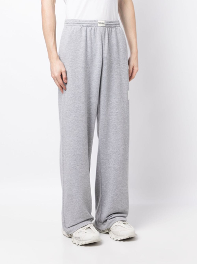 Shop Natasha Zinko Graphic-print Track Trousers In Grey