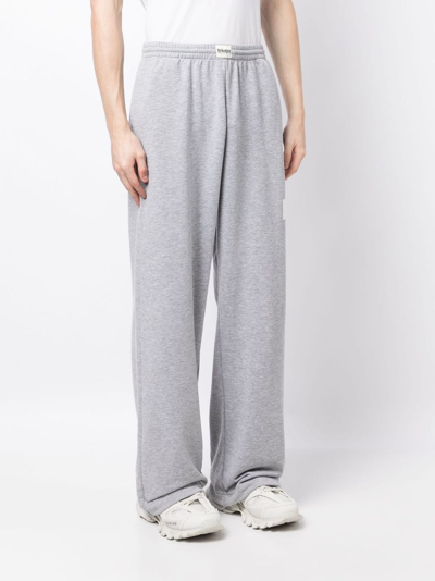 Natasha Zinko Graphic-print Track Trousers In Grey