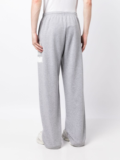 Shop Natasha Zinko Graphic-print Track Trousers In Grey
