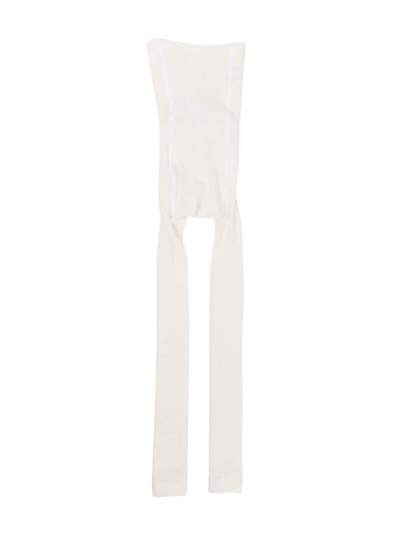 Mini Rodini Pointelle-knit High-waist Leggings In White