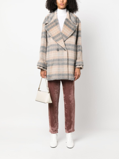 Fabiana Filippi Woman Coat Blush Size 6 Alpaca Wool In Neutrals