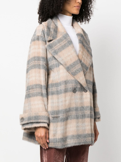 Fabiana Filippi Woman Coat Blush Size 6 Alpaca Wool In Neutrals
