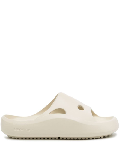 Shop Off-white Meteor Cut-out Slides In White