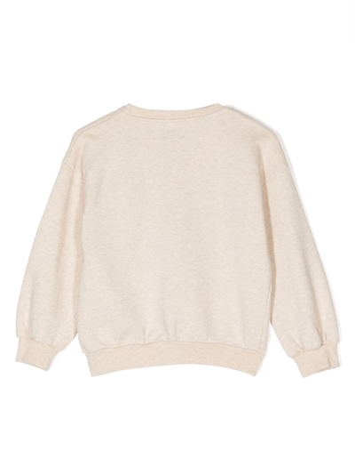 Shop Bobo Choses Crazy Bicy-print Jersey-texture Sweatshirt In Neutrals