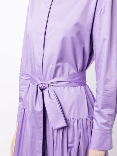Shop Evi Grintela Thea Cotton Maxi Dress In Purple