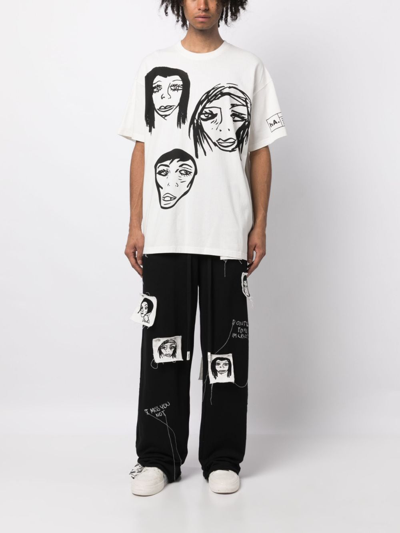 Haculla They're Watching Cotton T-shirt In White