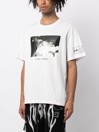 Shop Haculla Careless Whisper Cotton T-shirt In White