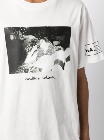 Haculla Careless Whisper Cotton T-shirt In White