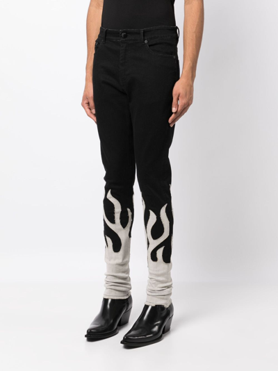 Shop Haculla Up In Flames Skinny Jeans In Black