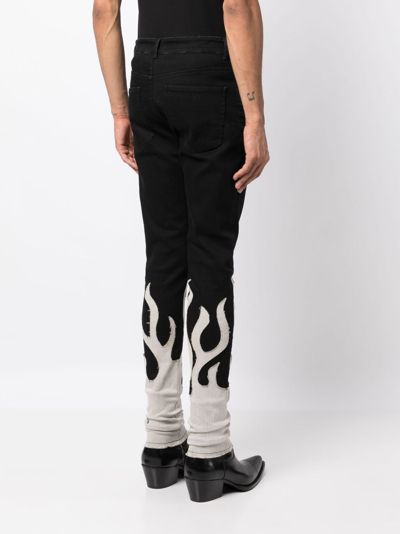 Shop Haculla Up In Flames Skinny Jeans In Black